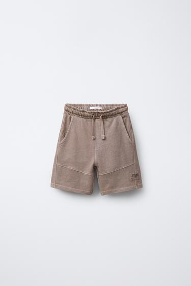 Zara GARMENT DYE SHORTS - Light pink - Image 0