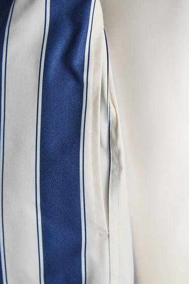 STRIPED BEACH SWIMMING TRUNKS - Blue by Zara - Image 3