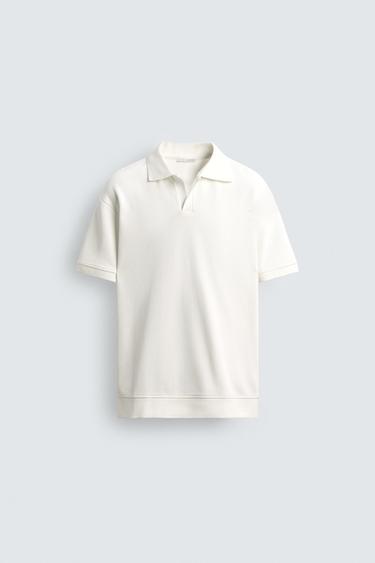 POLO ESTRUTURA VERTICAL - Branco roto de Zara