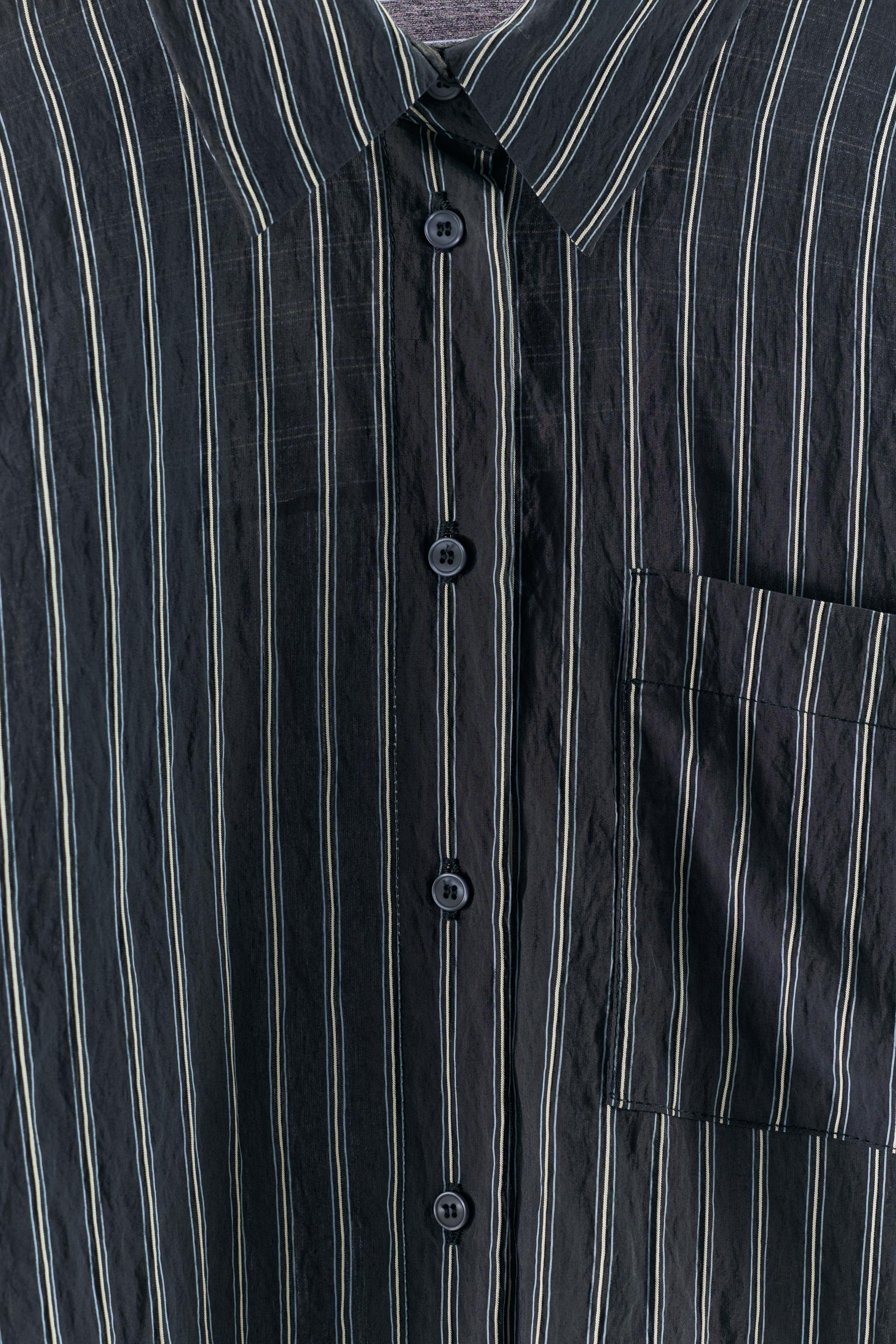Женские рубашки Zara STRIPED PRINT SHIRT — фото 6