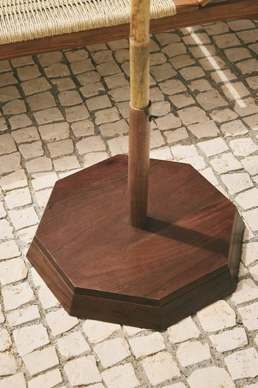 Zara ACACIA WOOD UMBRELLA STAND - Brown