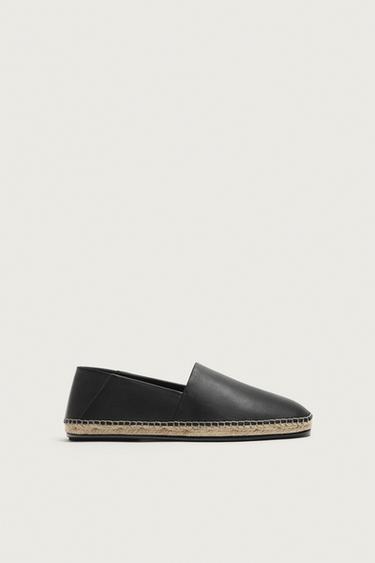 LEATHER ESPADRILLES LIMITED EDITION - Black by Zara