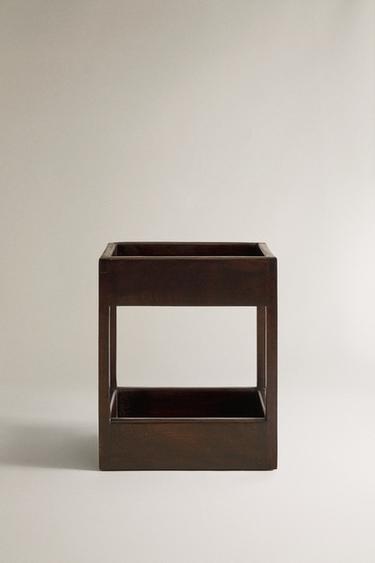 SMALL STORAGE UNIT - Dark brown by Zara