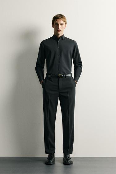 CAMISA REGULAR FIT - Negro de Zara - Imagen 0