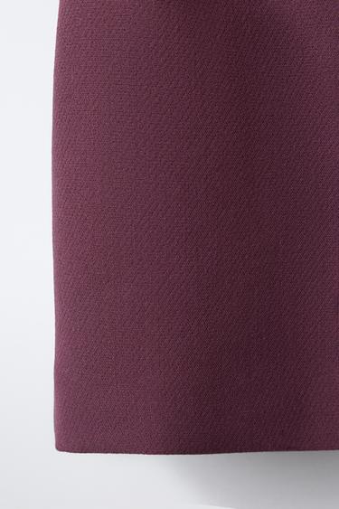 JUPE-SHORT AVEC NŒUD - Bordeaux de Zara - Image 3