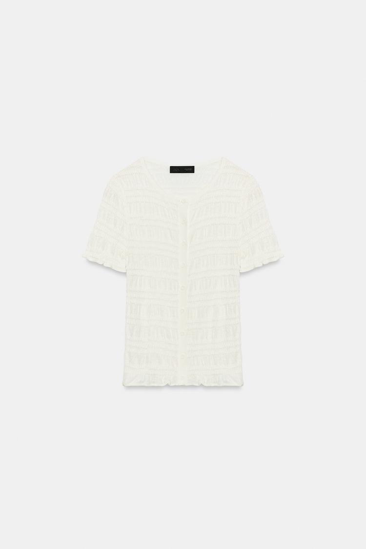 HONEYCOMB KNIT CARDIGAN
