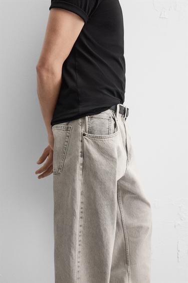 JEAN COUPE AMPLE - Gris de Zara - Image 5
