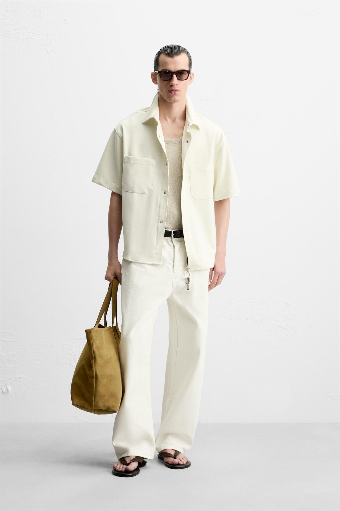 ЭЛАСТИЧНАЯ ВЕРХНЯЯ РУБАШКА ZARA