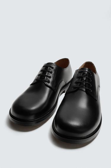 LIMITED EDITION LEATHER SMART SHOES - Black by Zara - Image 4