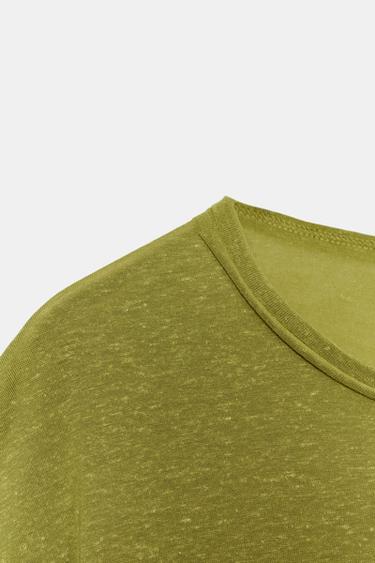 OVERSIZE FLOWING T-SHIRT - Fluorescent lime by Zara - Image 8