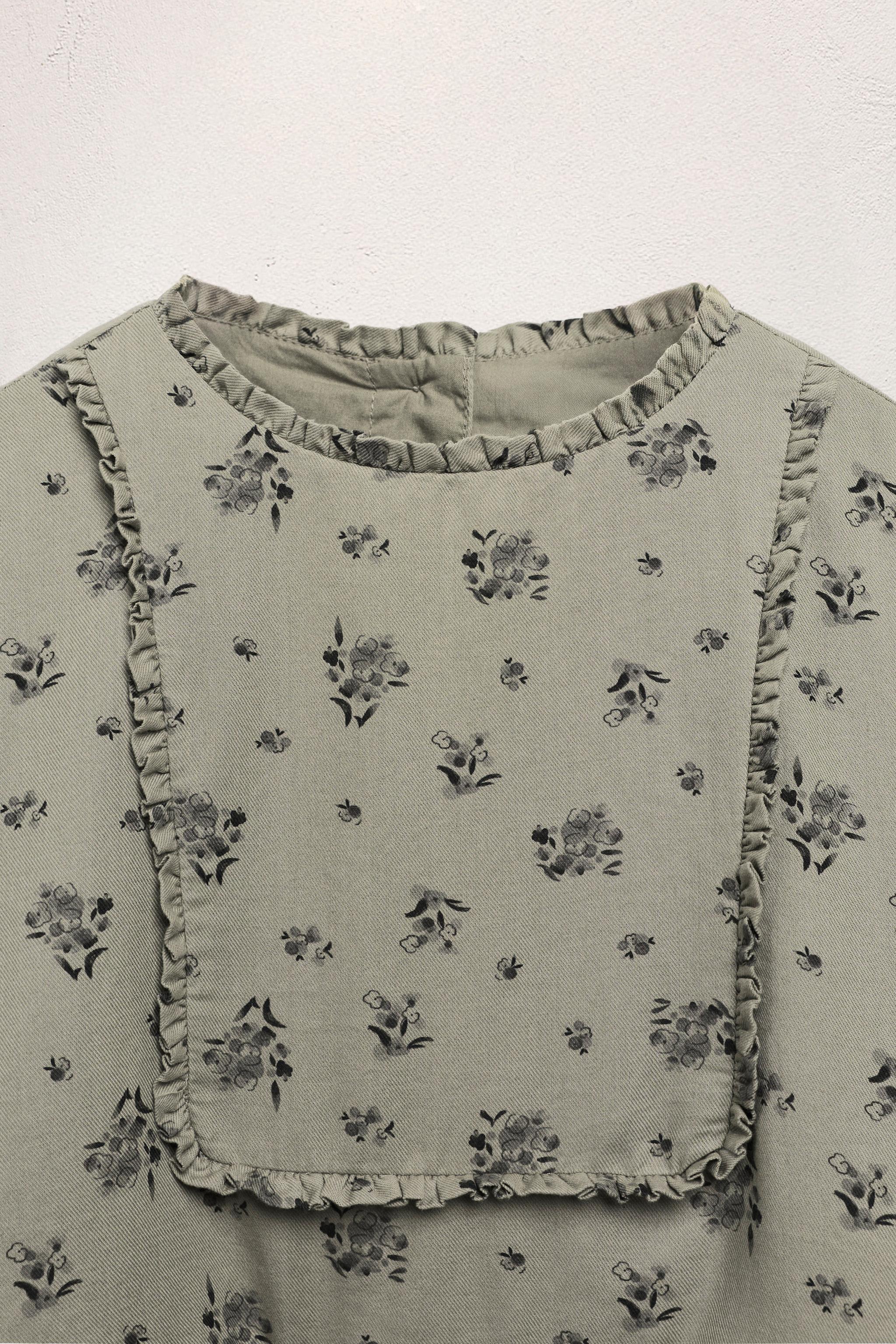 2-5 YEARS / LIMITED EDITION RUFFLED FLORAL DRESS