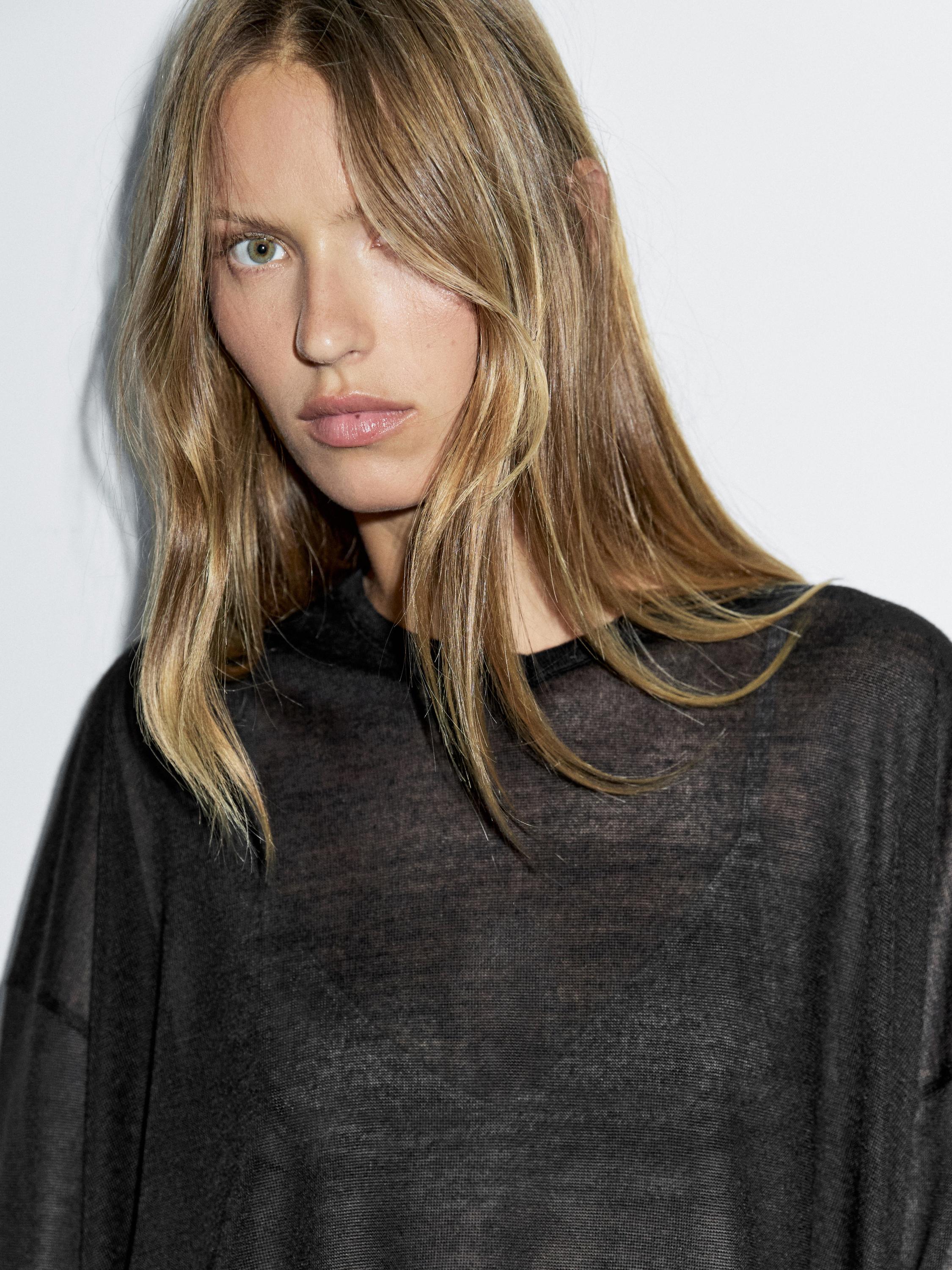 Pull ample à col en V
