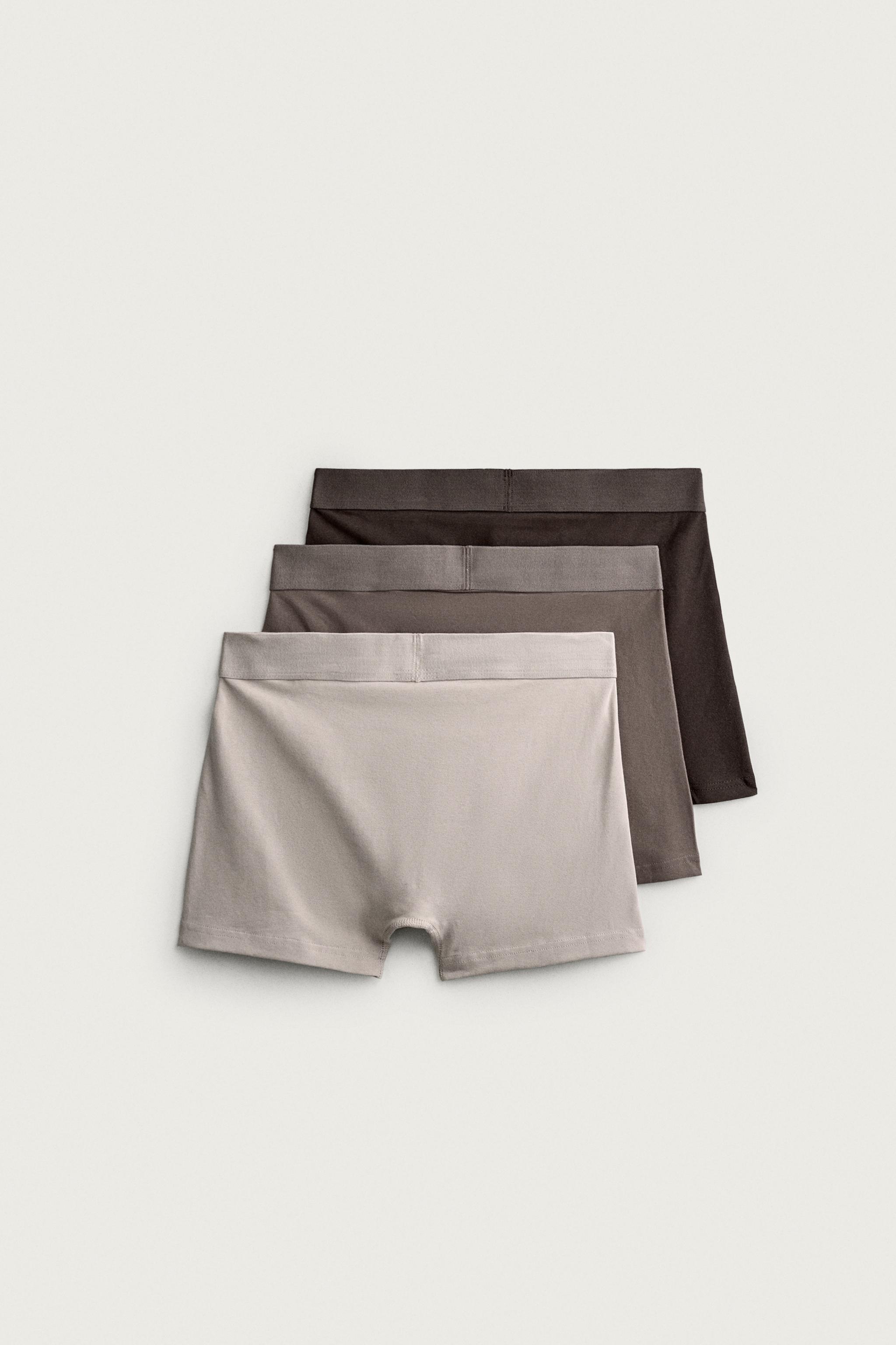 3-PACK SOFT BOXER BRIEFS — various