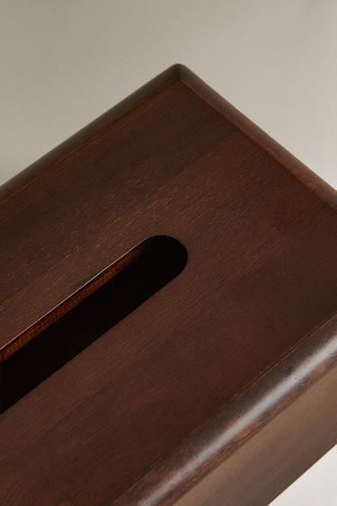 BOÎTE À MOUCHOIRS EN BOIS - Beige clair de Zara - Image 2
