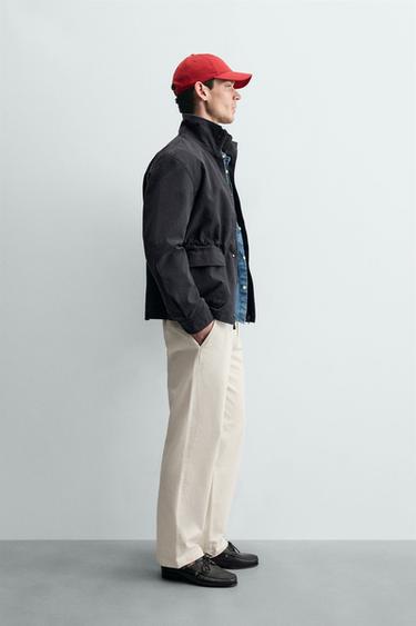 STRAIGHT-LEG CHINO TROUSERS - White by Zara - Image 3