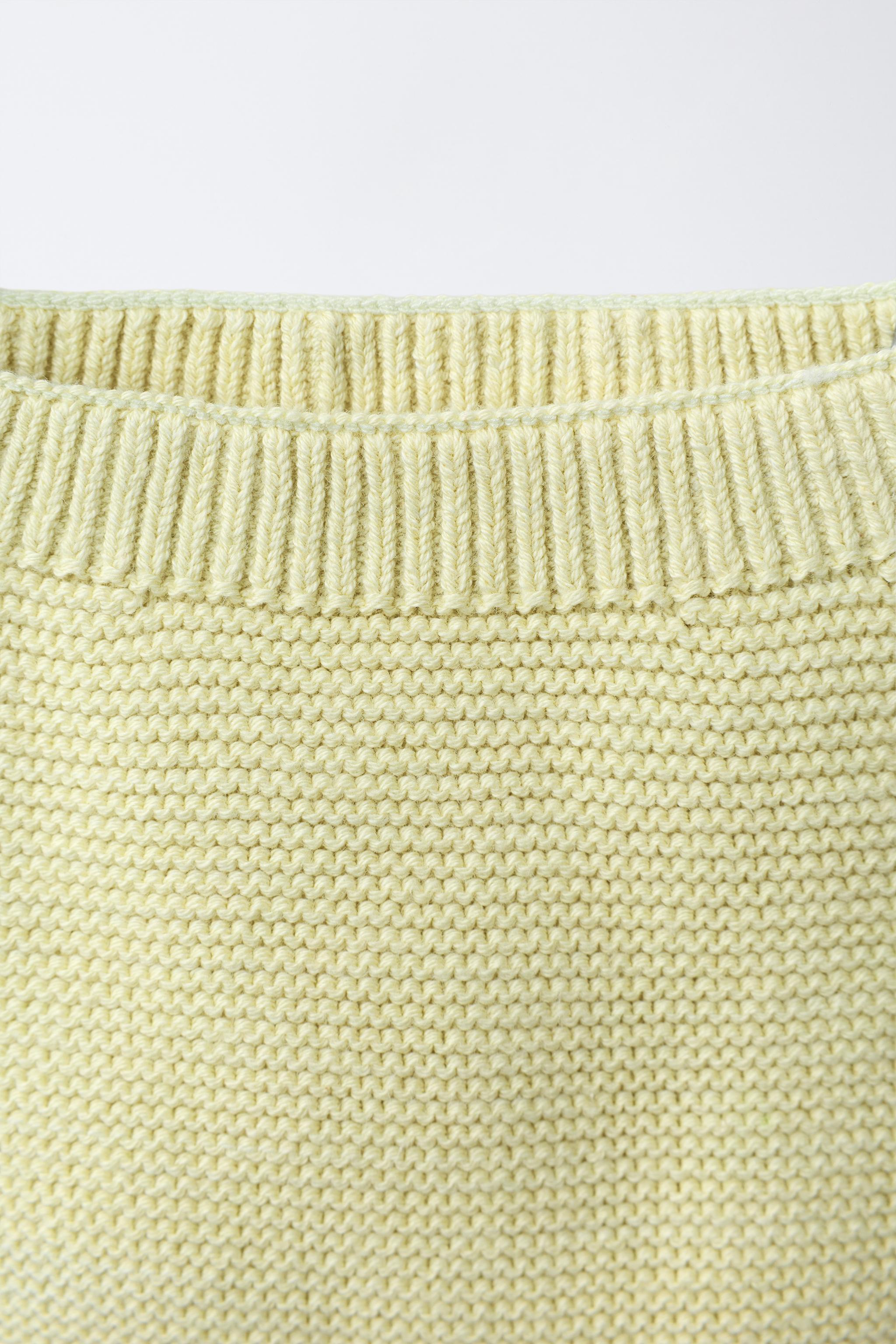 Трусы KNIT для детей, кружевная отделка, цветочный принт — Zara — фото 4