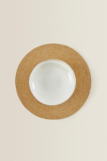 PAPER PLACEMAT (PACK OF 2) - camel by Zara - Image 0