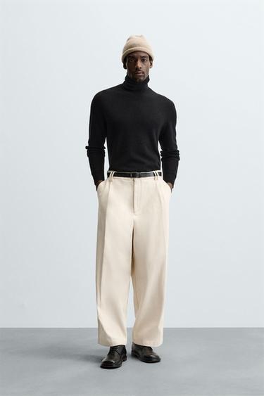 PANTALÓN BALLOON FIT - Crudo de Zara