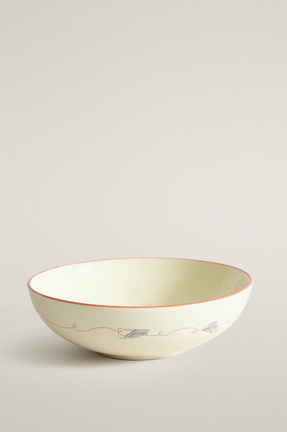 KIDS' DINOSAUR CERAMIC BOWL - Multicoloured by Zara - Image 0