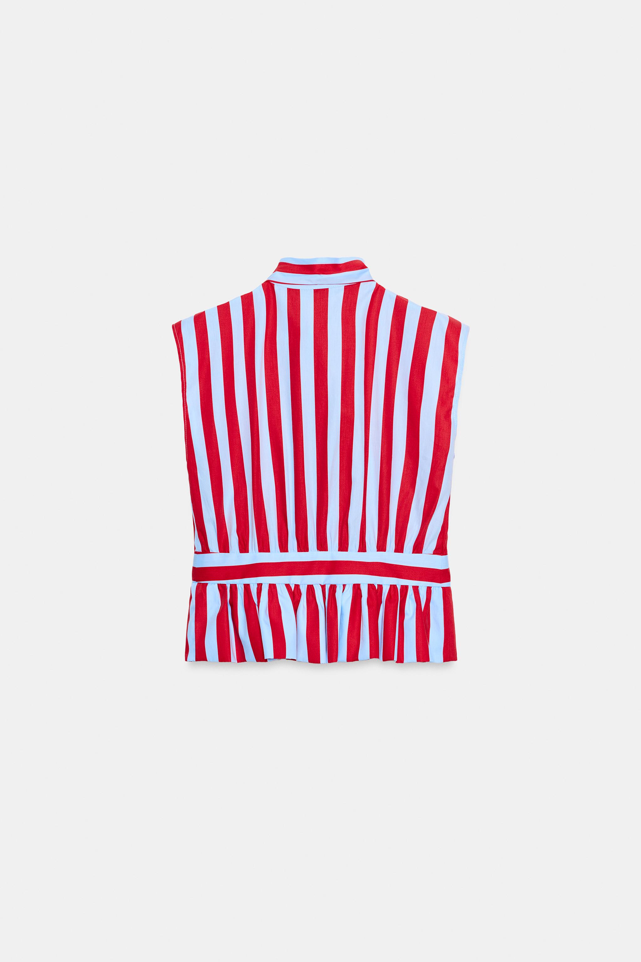 CHEMISE RAYÉE À NŒUD
