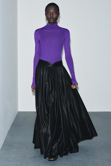 ZW COLLECTION LIMITED EDITION VOLUMINOUS MAXI SKIRT - Black by Zara - Image 0