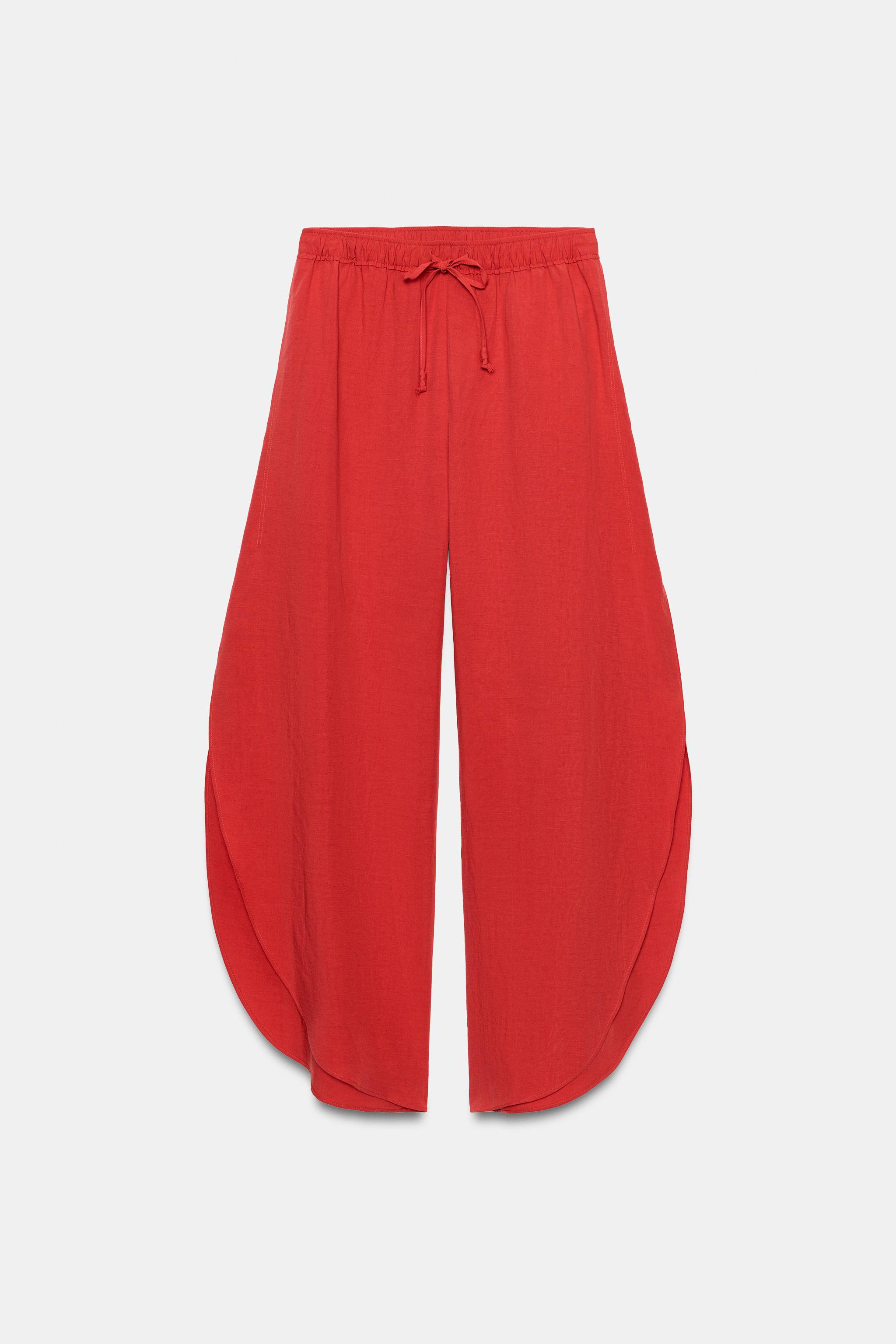 Женские брюки Zara ZW COLLECTION VENTED TROUSERS — фото 4