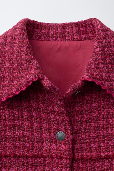 TEXTURED WAVY OVERSHIRT - Pink by Zara - Image 2