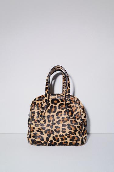MINI BOWLING ESTAMPADO ANIMAL PIEL CON PELO - Leopardo de Zara