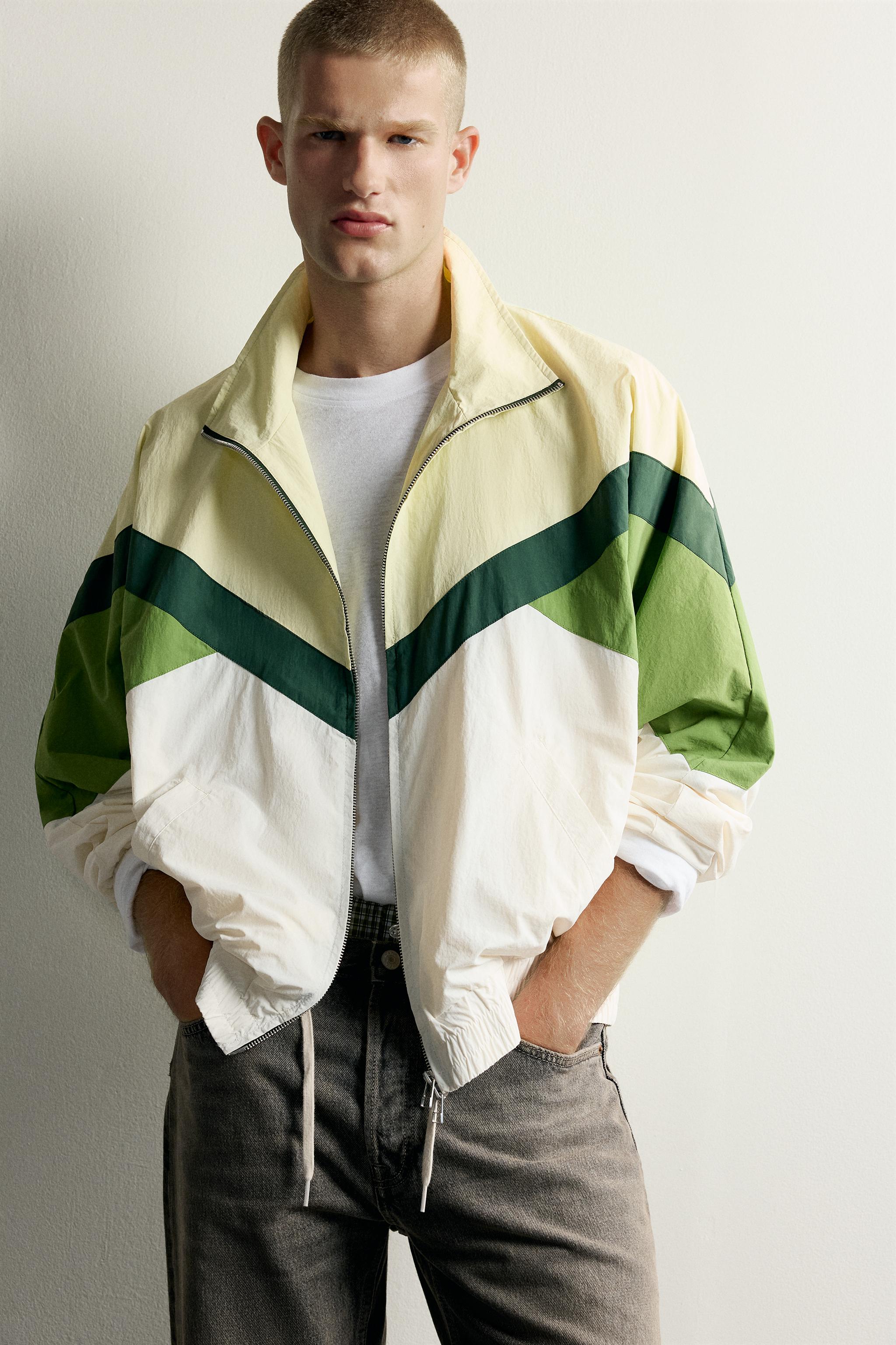 Мужские куртки Zara COLOR BLOCK TECHNICAL JACKET — фото 5