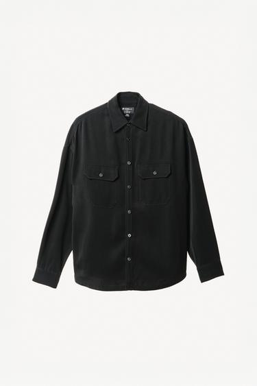 Zara WILLY CHAVARRIA X ZARA FLUID OVERSHIRT - Black