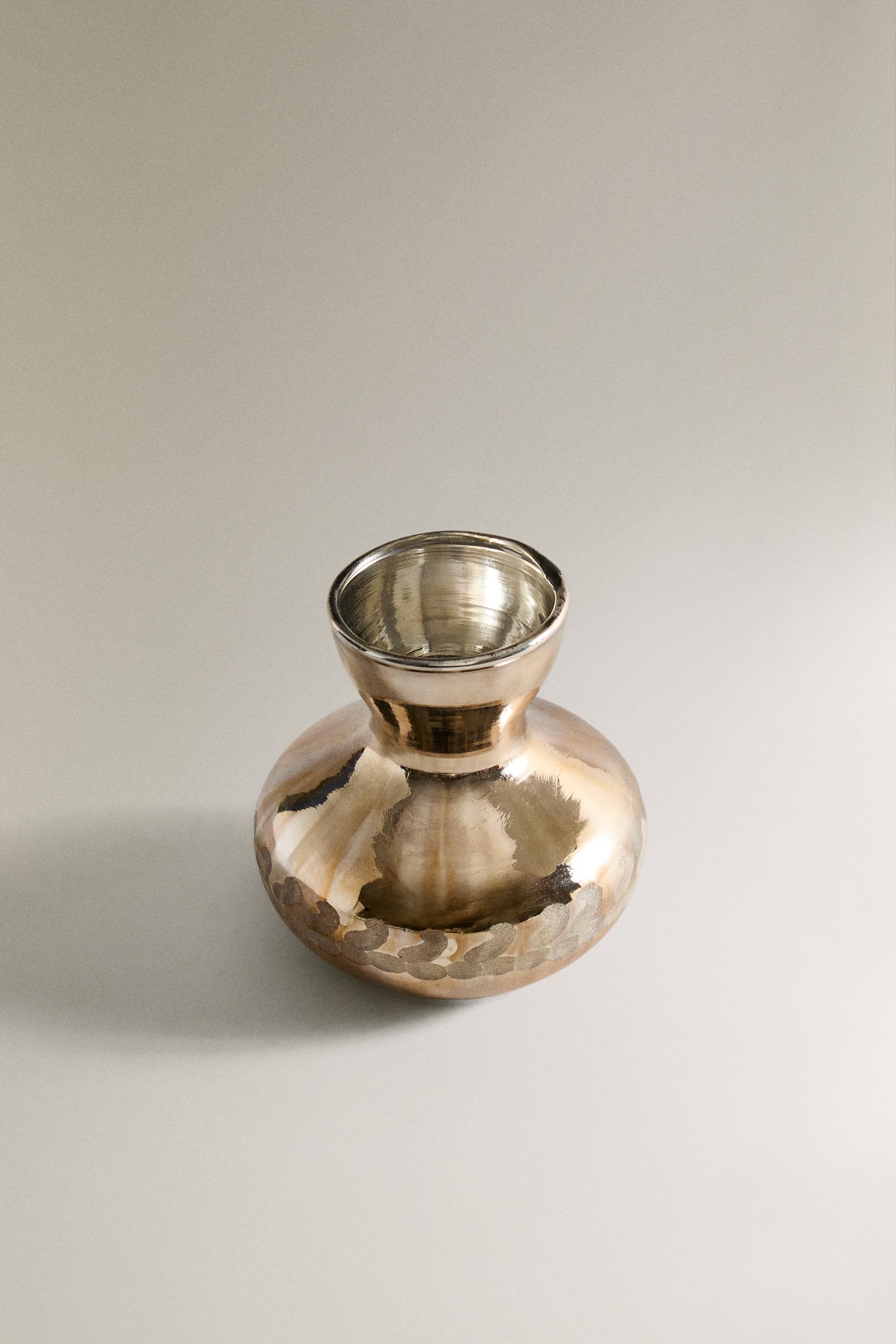 ANTIQUE GLASS CHRISTMAS MINI VASE