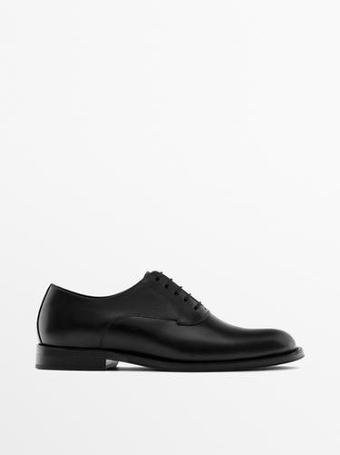Chaussure cuir habillée - Noir de Zara