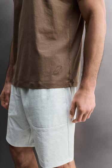 BASIC COTTON TRAINING T-SHIRT - Brown by Zara - Image 5