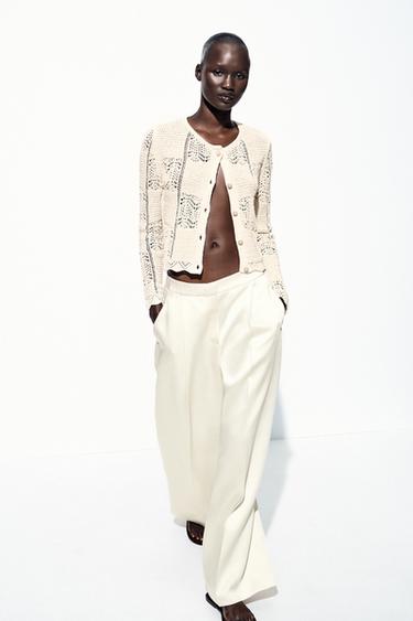 CHAQUETA PUNTO POINTELLE - Crudo de Zara - Imagen 0