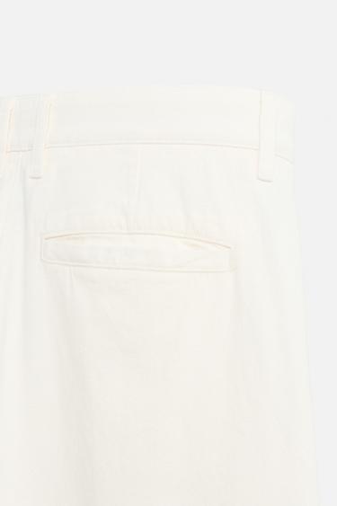PANTALON CHINO COTON - CHANVRE - Blanc de Zara - Image 8