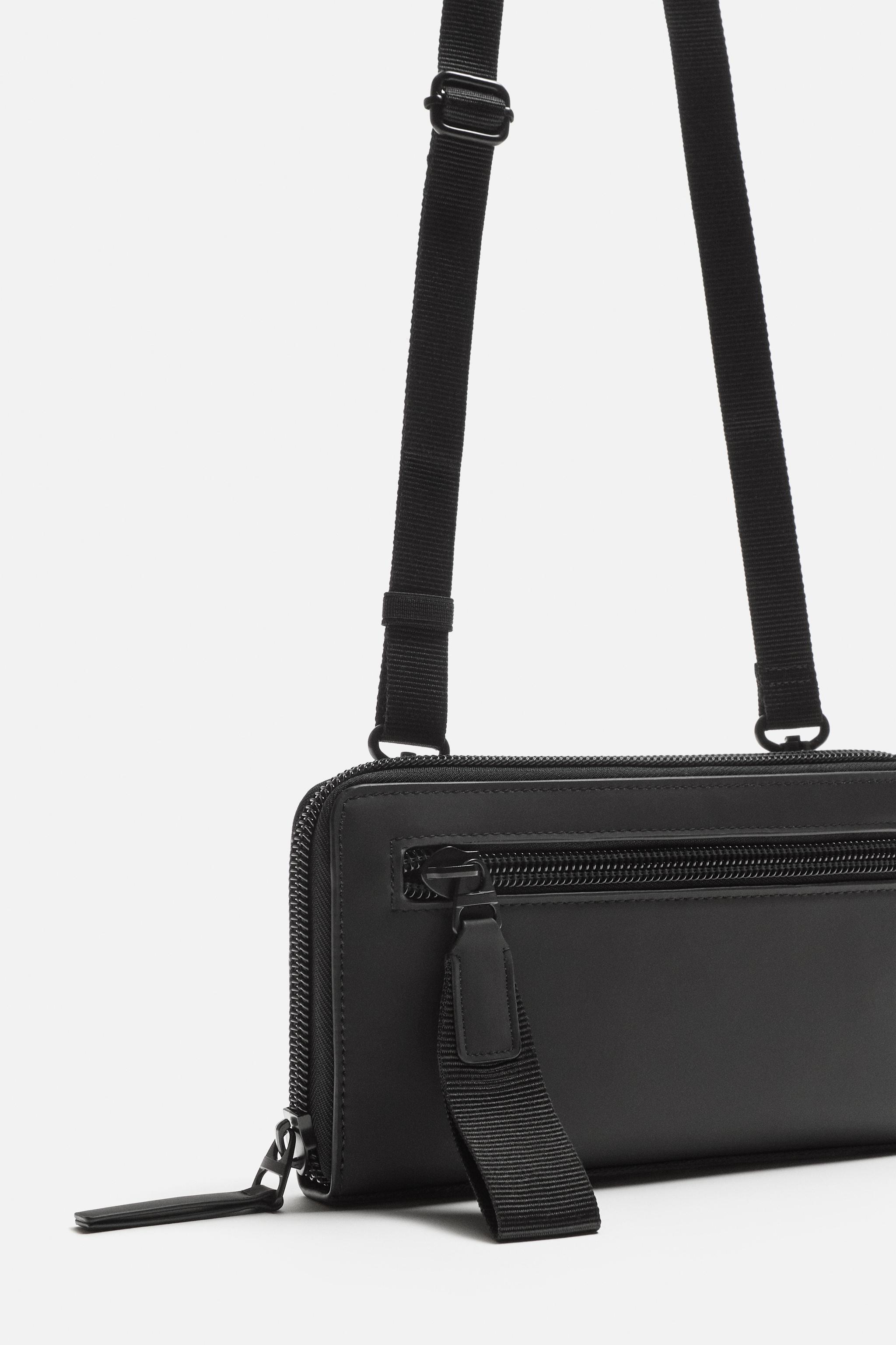 ラバーフィニッシュ ウォレット - ブラック | ZARA Japan / 日本
