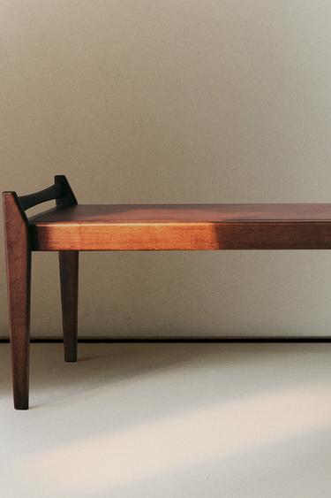 LONG WOODEN BENCH - Brown by Zara