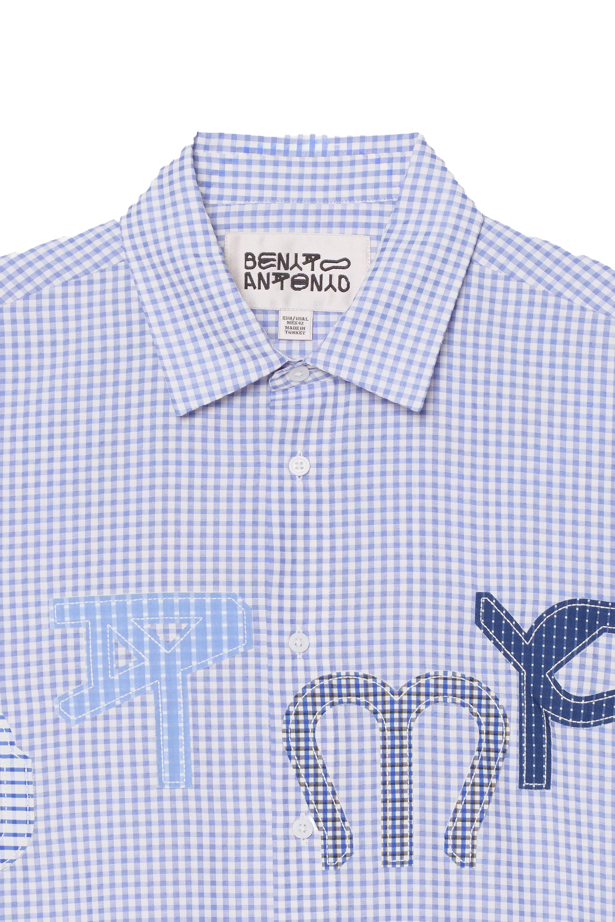 Мужские рубашки Zara DTMF PATCH PLAID SHIRT — фото 4