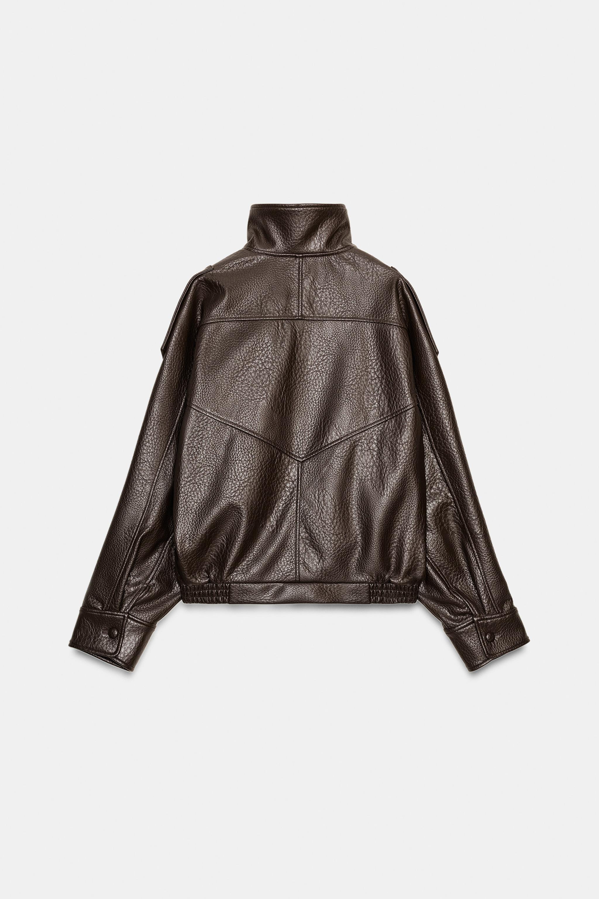 BLOUSON DE MOTARD MATIÈRE SYNTHÉTIQUE
