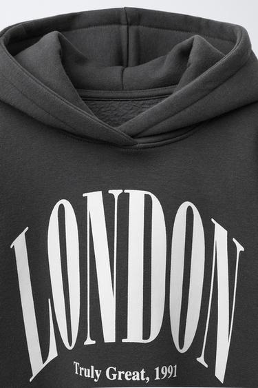 VARSITY DOUBLE HEM HOODIE - Anthracite grey by Zara - Image 2