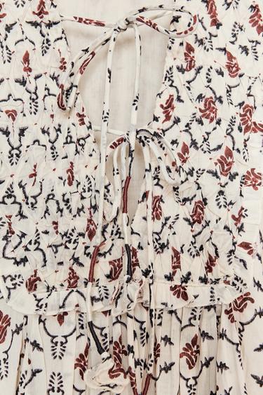 ZW COLLECTION PRINTED SHORT DRESS - Multicoloured by Zara - Image 6
