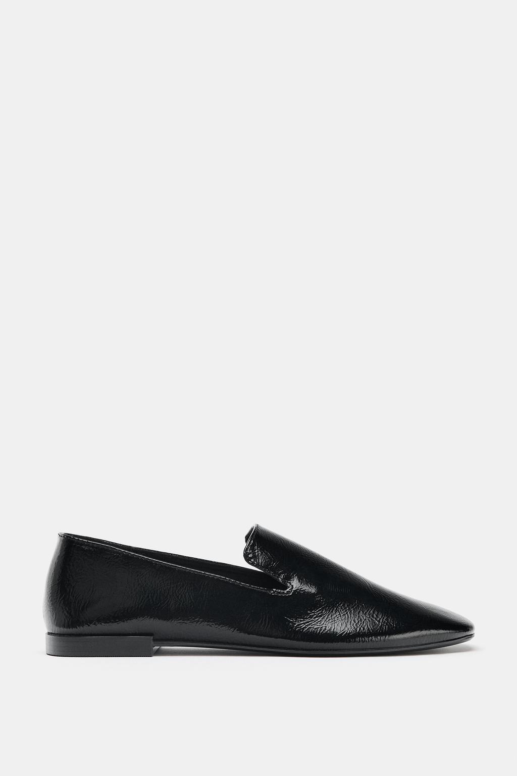PATENT EFFECT LOAFERS