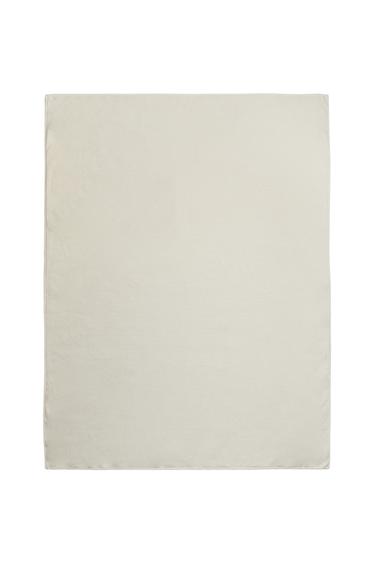 FLEECE THROW - Oyster-white by Zara