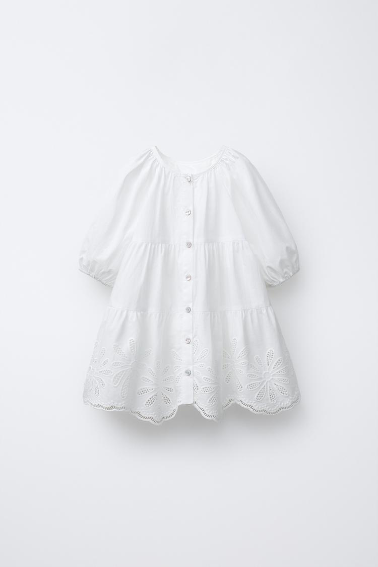 EMBROIDERED FLORAL DRESS