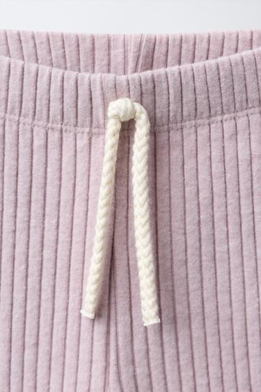 SOFT-TOUCH RIBBED LEGGINGS - Pink / Lilac by Zara - Image 2