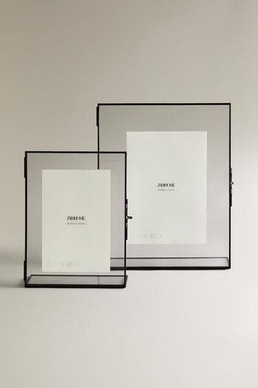 FOTORAMME MED AFLANG STRUKTUR - Sort fra Zara - Billede 0