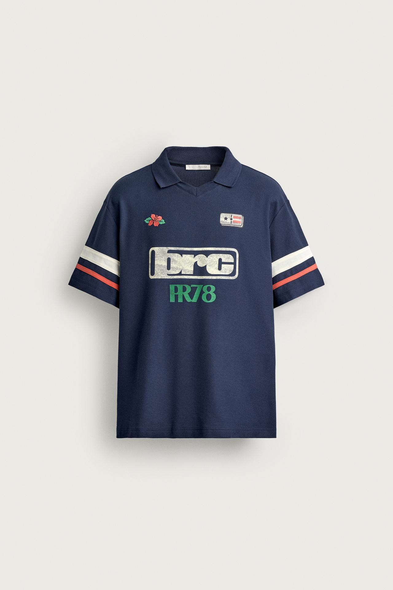 RETRO PUERTO RICO POLO — Navy blue