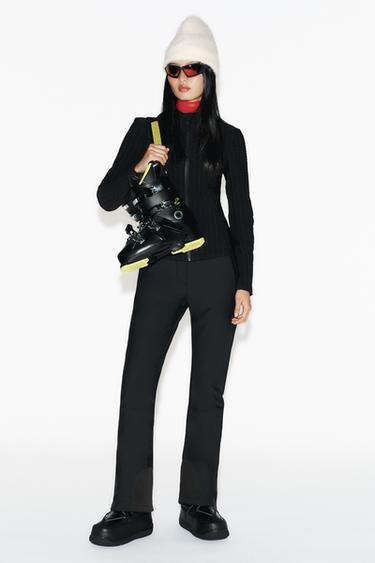 BREATHABLE WATER-REPELLENT SKI COLLECTION JACKET - Black by Zara