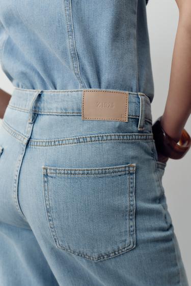 JEANS Z.04 STRAIGHT TAILLE HAUTE FULL LENGTH - Bleu moyen de Zara - Image 3