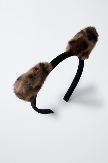 LEOPARD FANCY DRESS EARS HEADBAND - Brown by Zara - Image 3